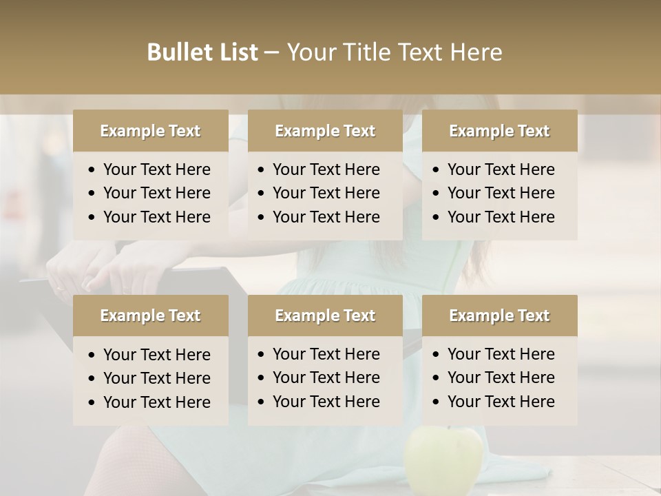 Studying Sitting Cute PowerPoint Template