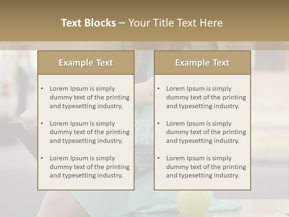 Studying Sitting Cute PowerPoint Template
