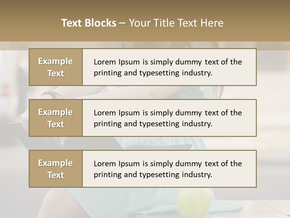 Studying Sitting Cute PowerPoint Template