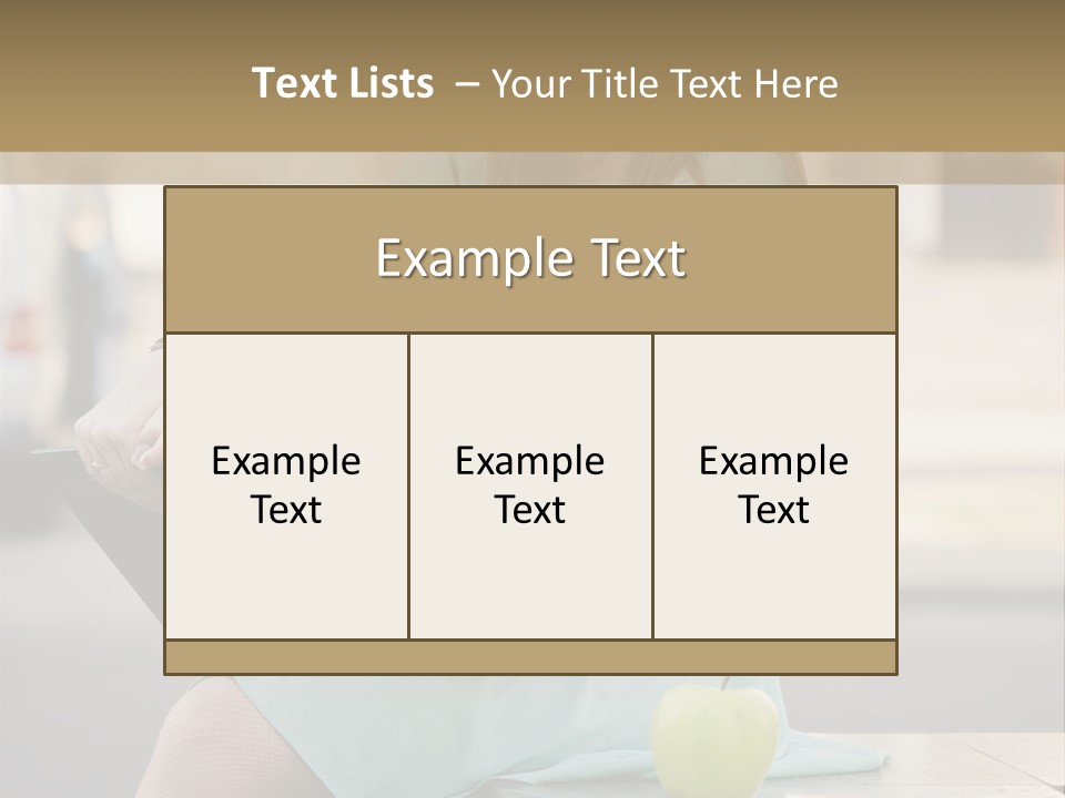 Studying Sitting Cute PowerPoint Template