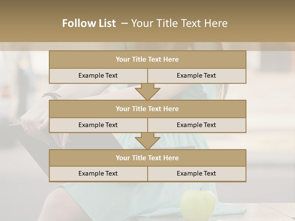 Studying Sitting Cute PowerPoint Template