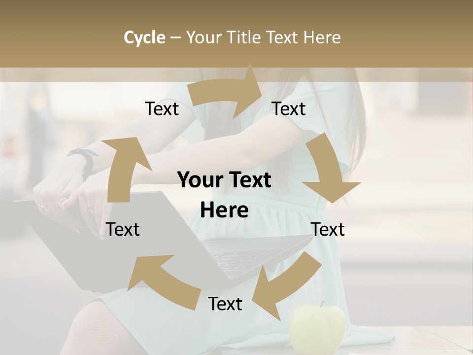Studying Sitting Cute PowerPoint Template