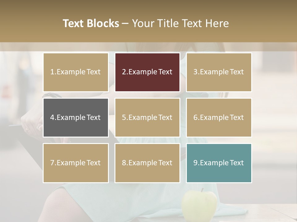 Studying Sitting Cute PowerPoint Template