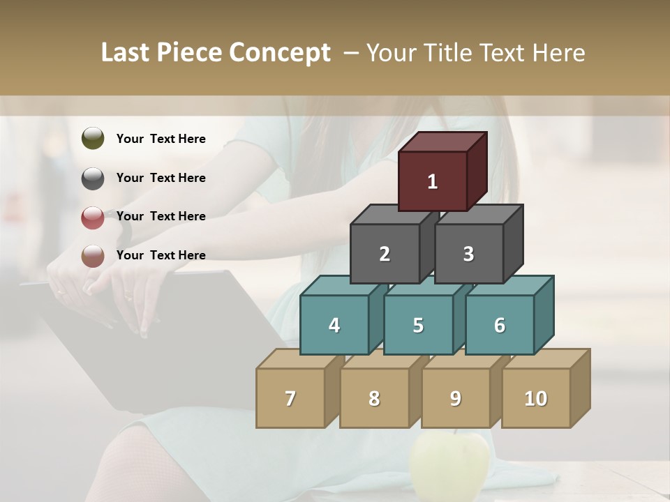 Studying Sitting Cute PowerPoint Template