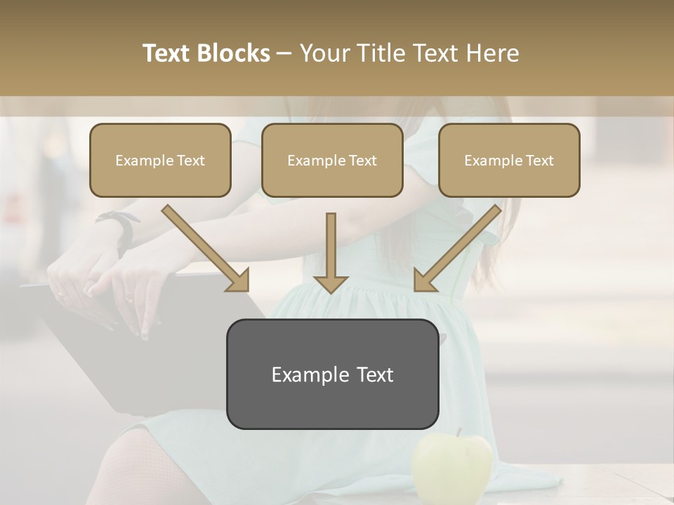Studying Sitting Cute PowerPoint Template