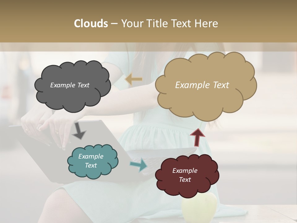 Studying Sitting Cute PowerPoint Template