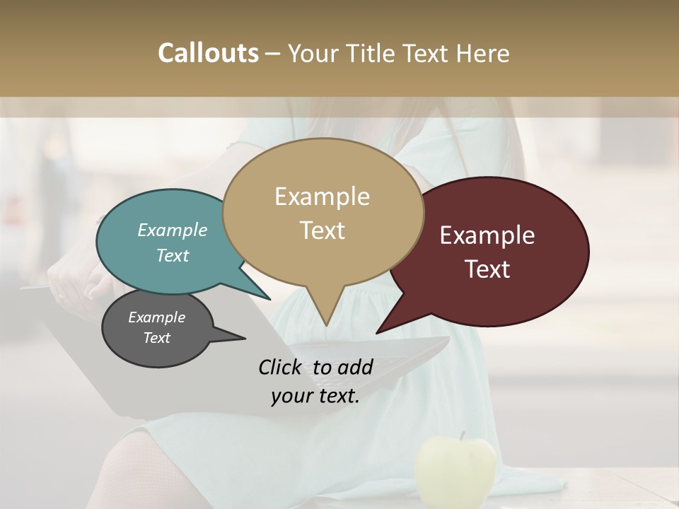 Studying Sitting Cute PowerPoint Template