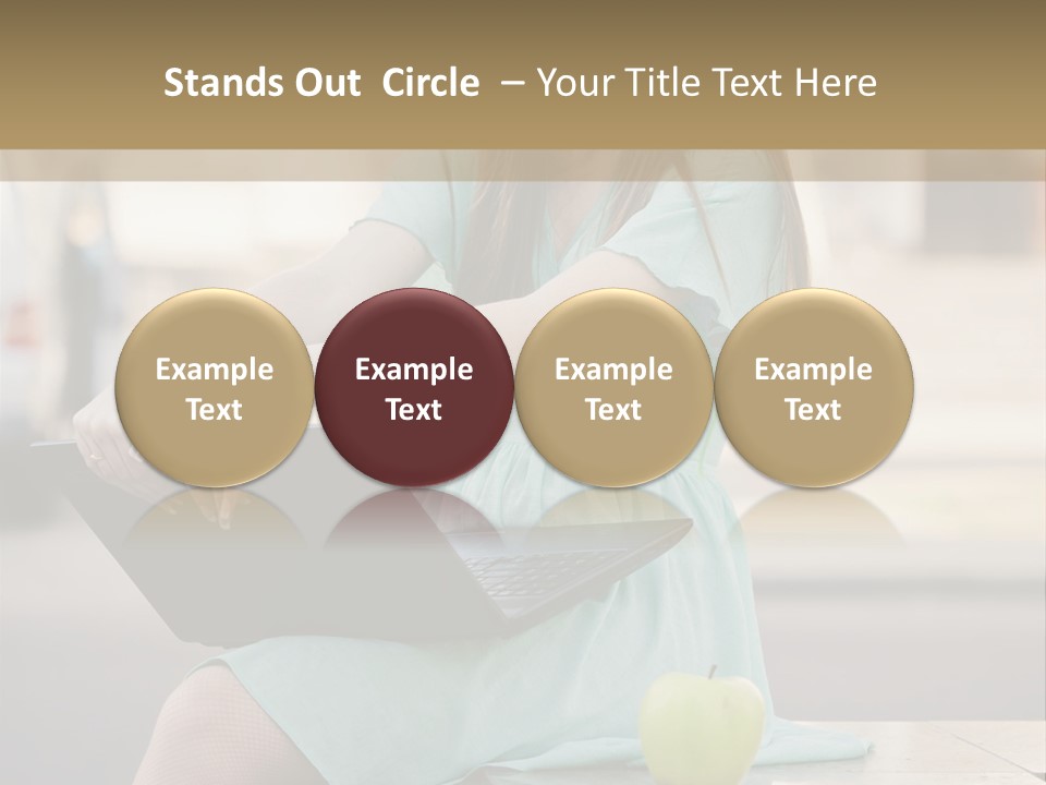 Studying Sitting Cute PowerPoint Template