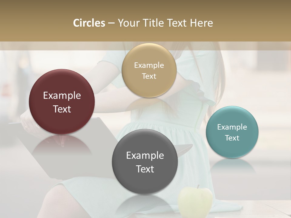 Studying Sitting Cute PowerPoint Template