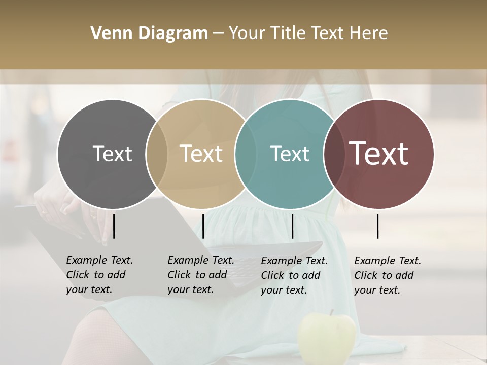 Studying Sitting Cute PowerPoint Template