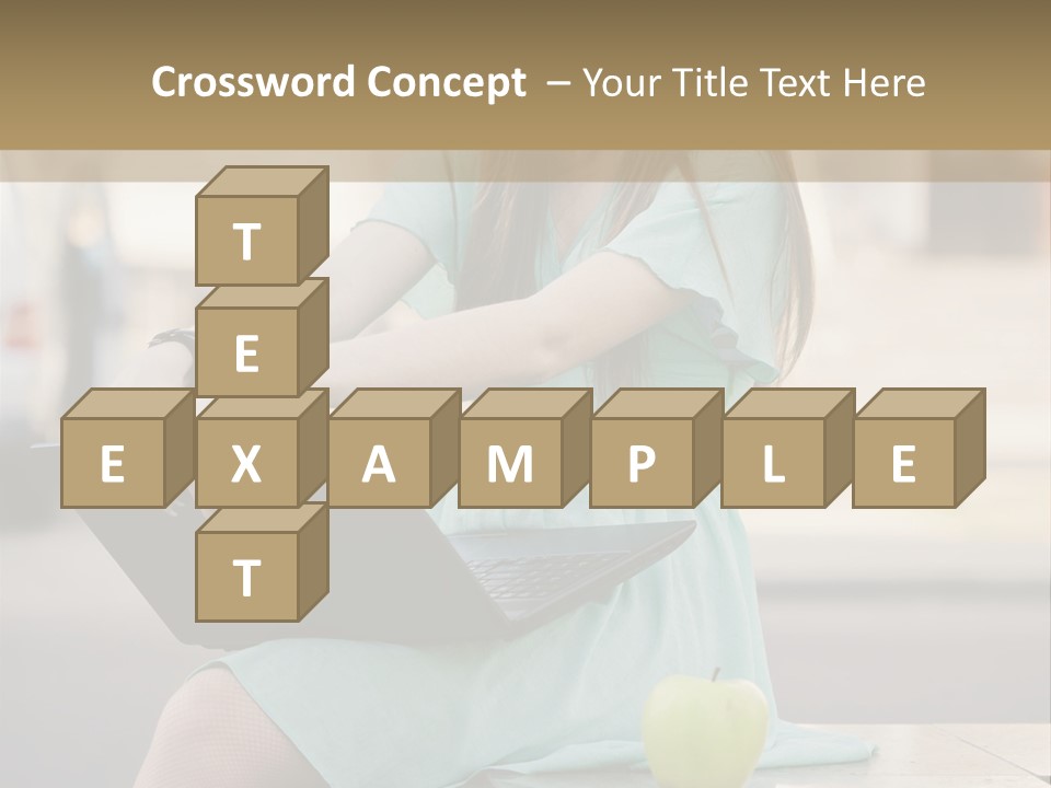 Studying Sitting Cute PowerPoint Template