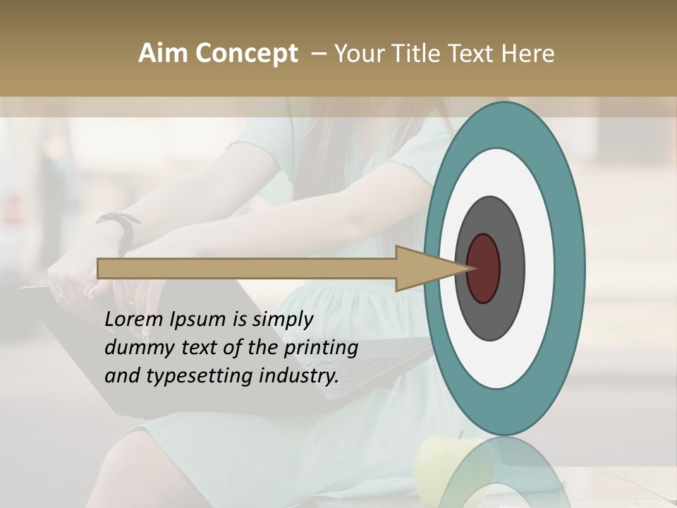 Studying Sitting Cute PowerPoint Template
