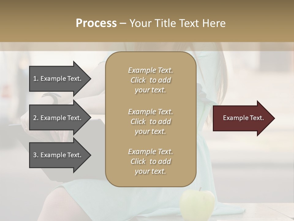 Studying Sitting Cute PowerPoint Template
