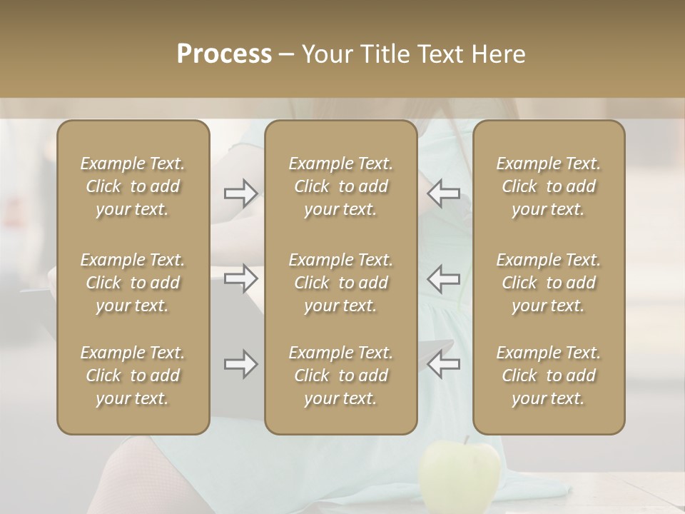 Studying Sitting Cute PowerPoint Template
