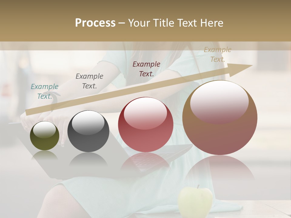 Studying Sitting Cute PowerPoint Template