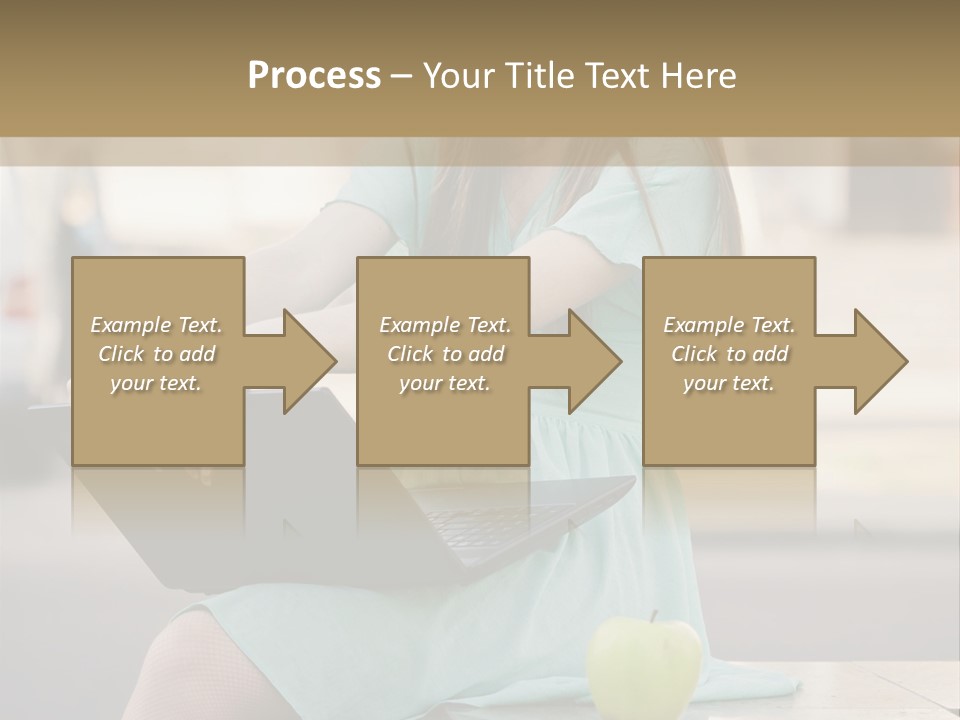 Studying Sitting Cute PowerPoint Template