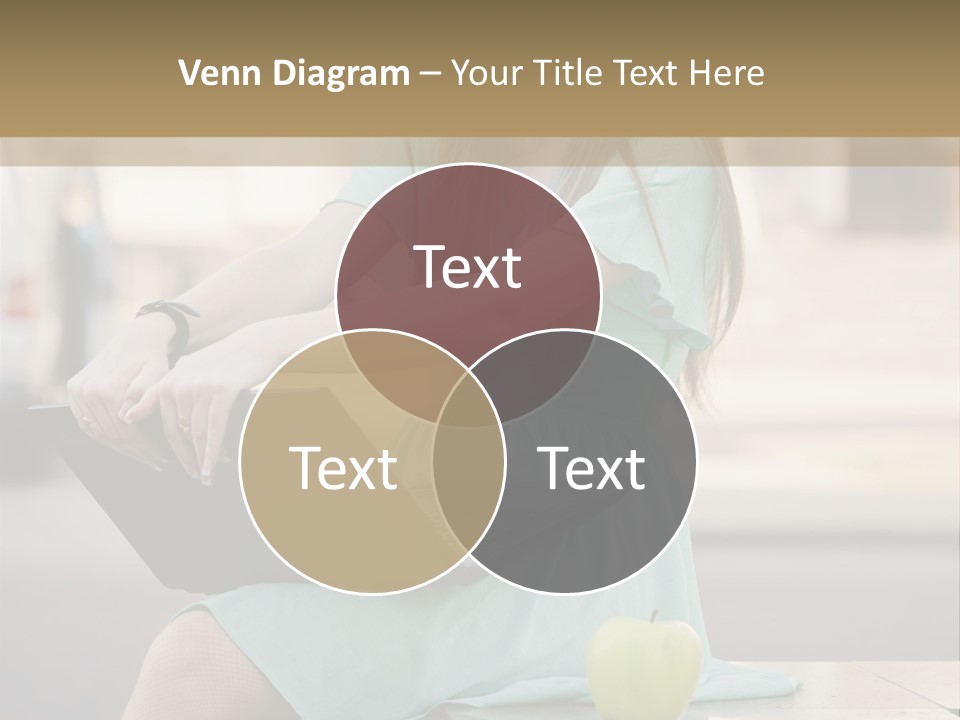 Studying Sitting Cute PowerPoint Template