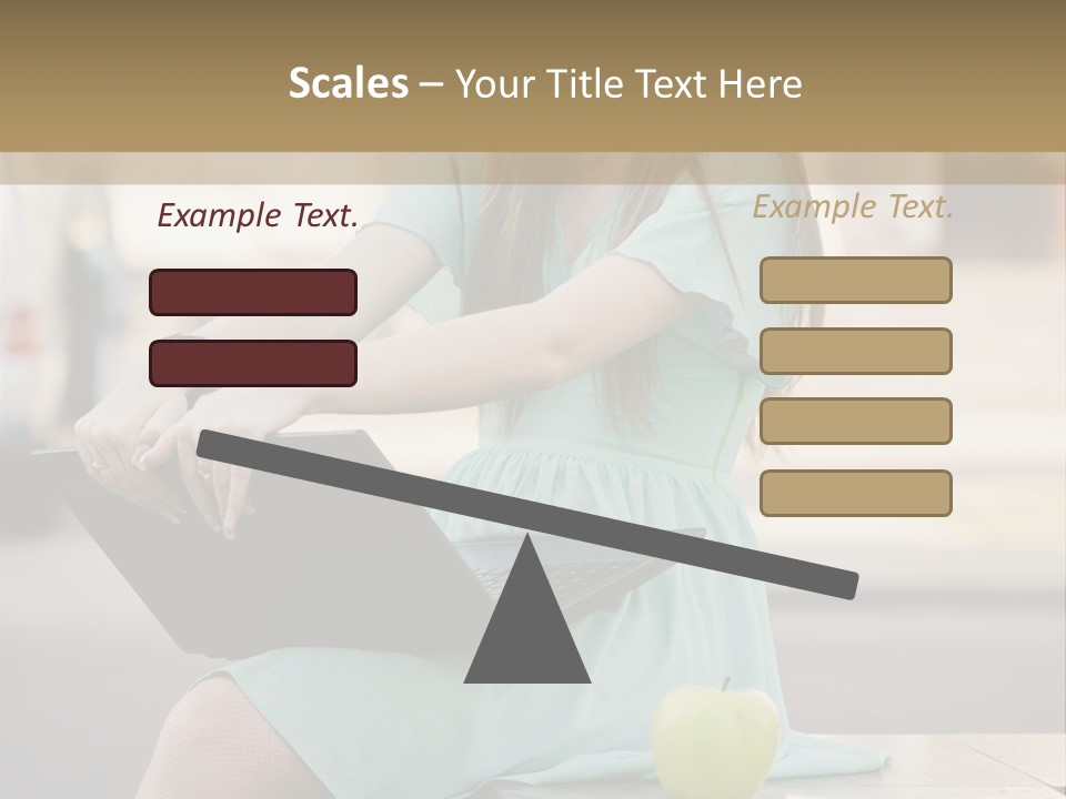 Studying Sitting Cute PowerPoint Template
