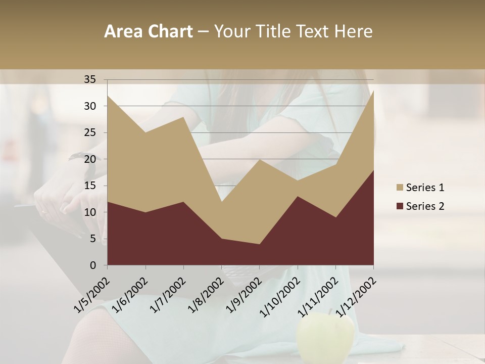 Studying Sitting Cute PowerPoint Template