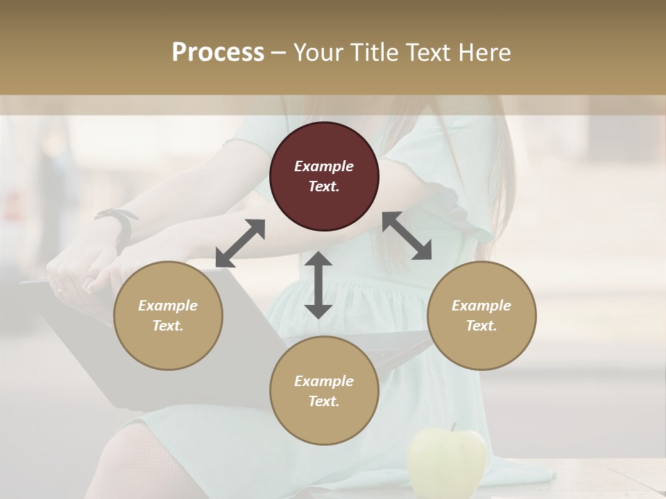 Studying Sitting Cute PowerPoint Template