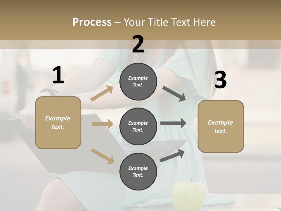Studying Sitting Cute PowerPoint Template