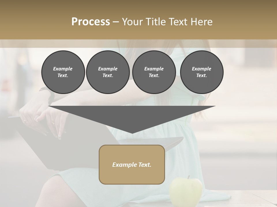 Studying Sitting Cute PowerPoint Template