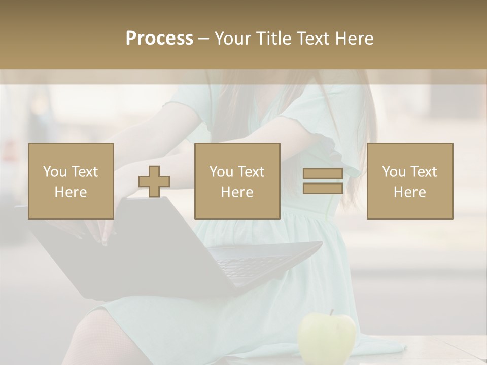 Studying Sitting Cute PowerPoint Template