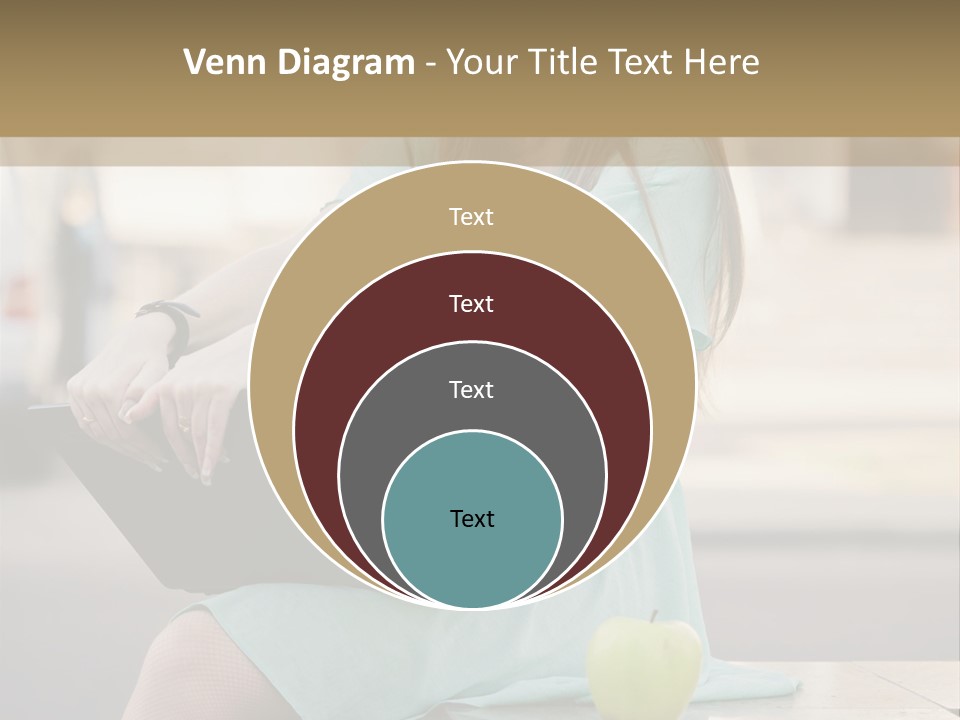 Studying Sitting Cute PowerPoint Template