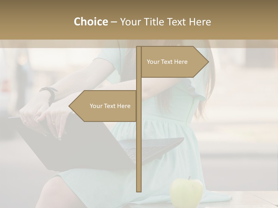 Studying Sitting Cute PowerPoint Template