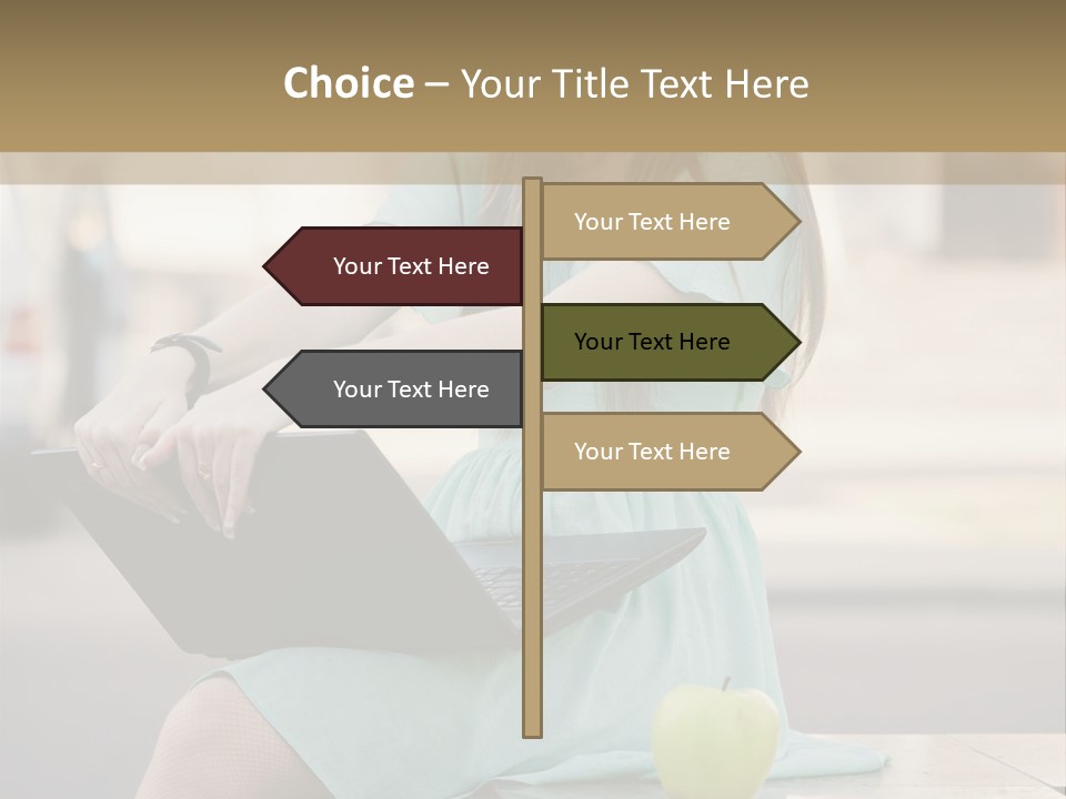 Studying Sitting Cute PowerPoint Template