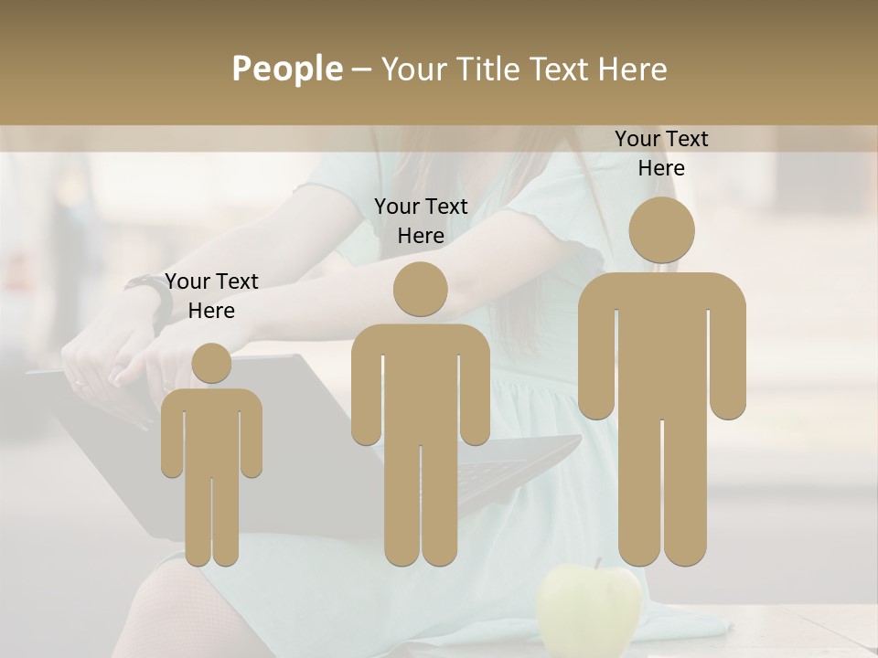 Studying Sitting Cute PowerPoint Template