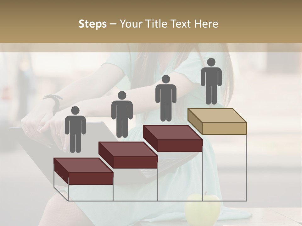 Studying Sitting Cute PowerPoint Template