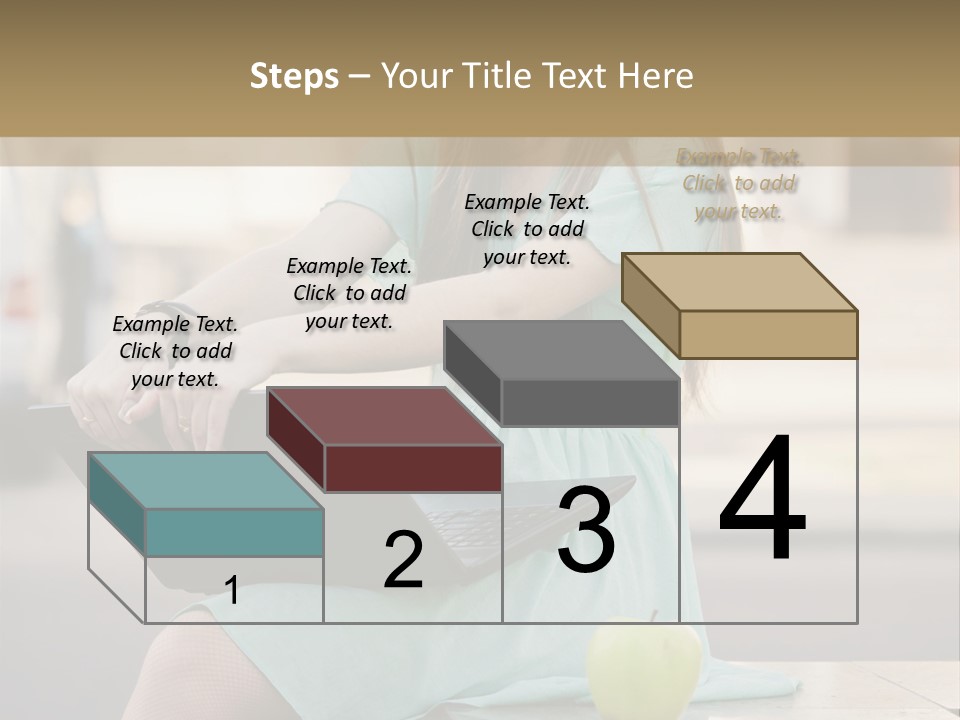 Studying Sitting Cute PowerPoint Template