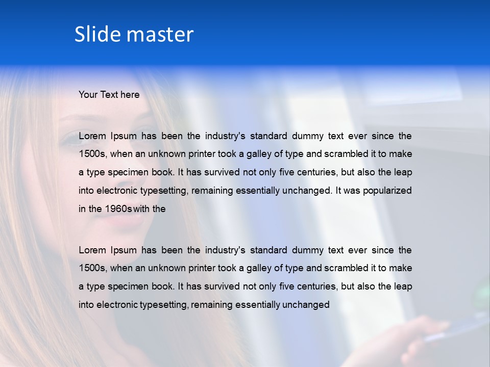 Machine Customer Young PowerPoint Template