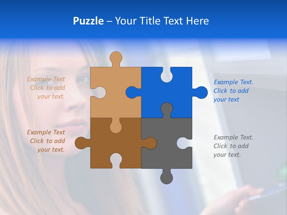 Machine Customer Young PowerPoint Template