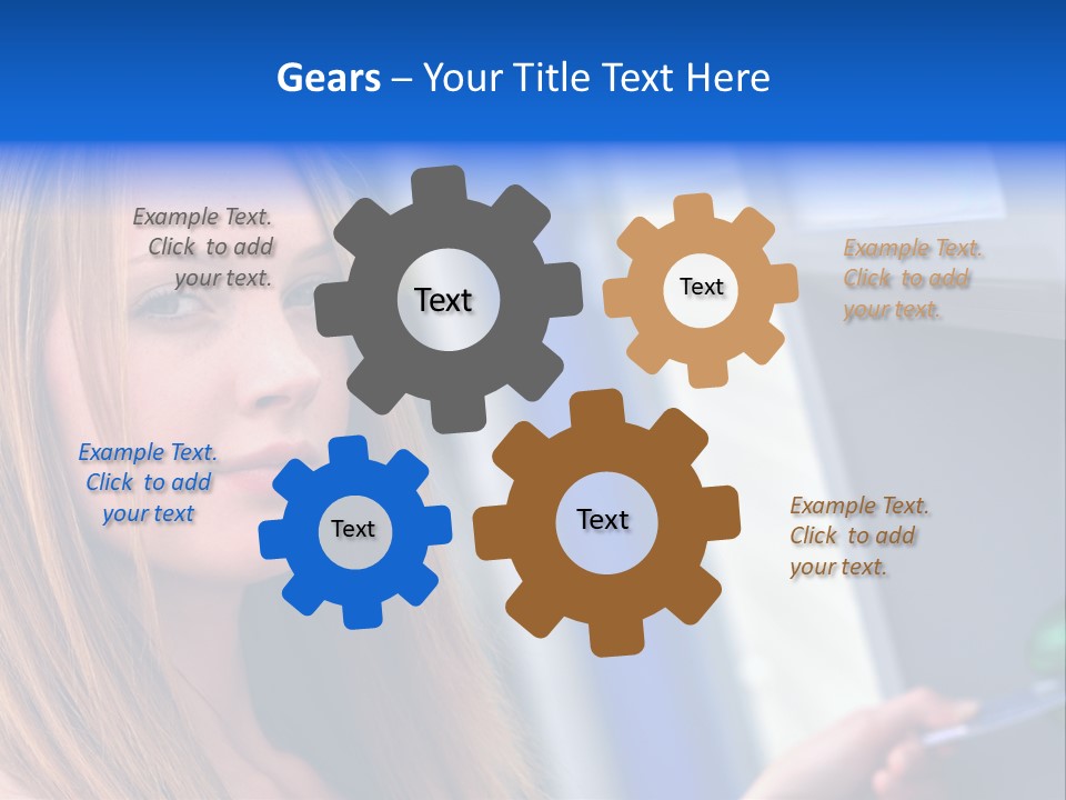 Machine Customer Young PowerPoint Template