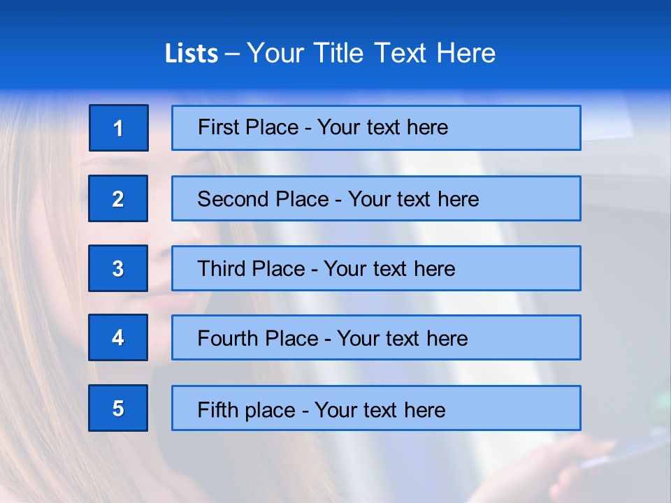 Machine Customer Young PowerPoint Template