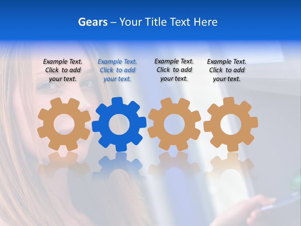 Machine Customer Young PowerPoint Template