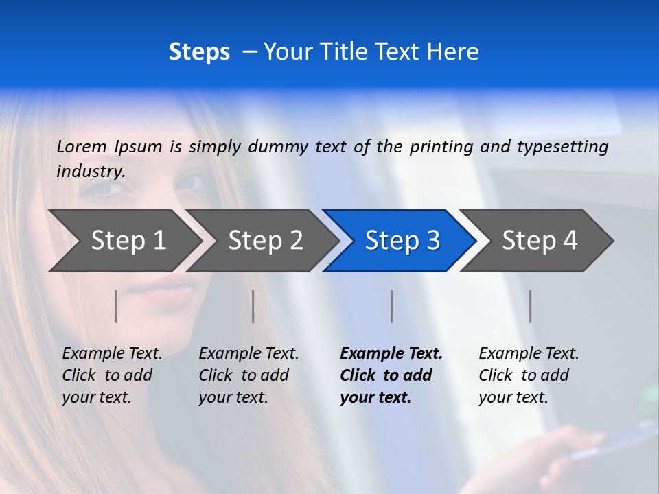 Machine Customer Young PowerPoint Template