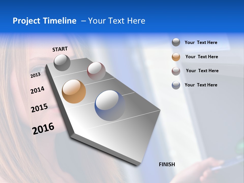 Machine Customer Young PowerPoint Template