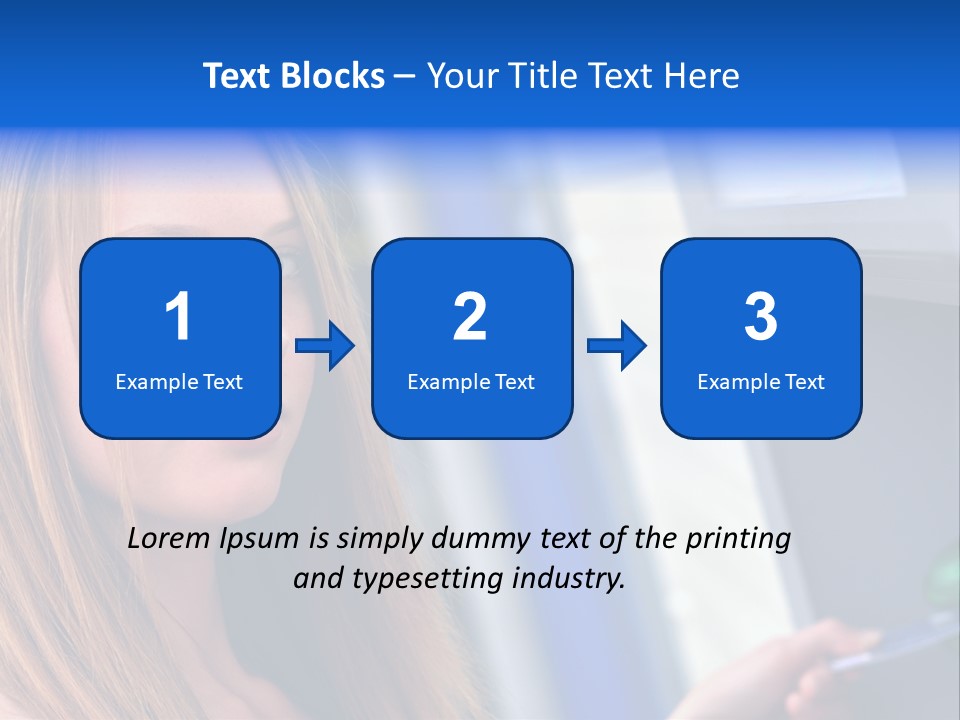 Machine Customer Young PowerPoint Template