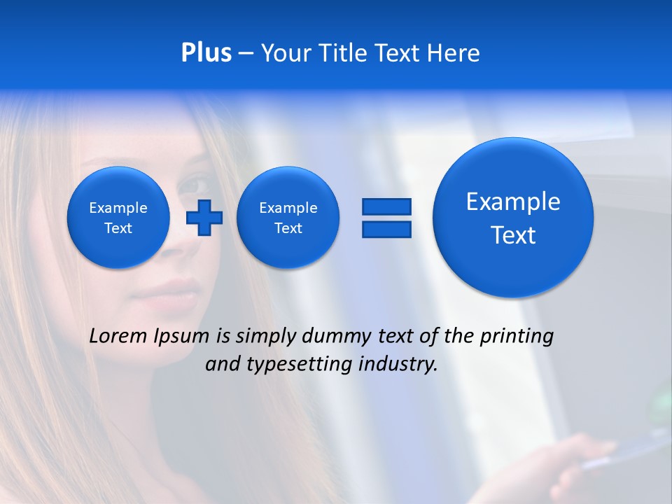 Machine Customer Young PowerPoint Template