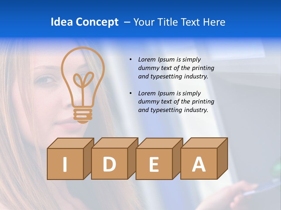 Machine Customer Young PowerPoint Template
