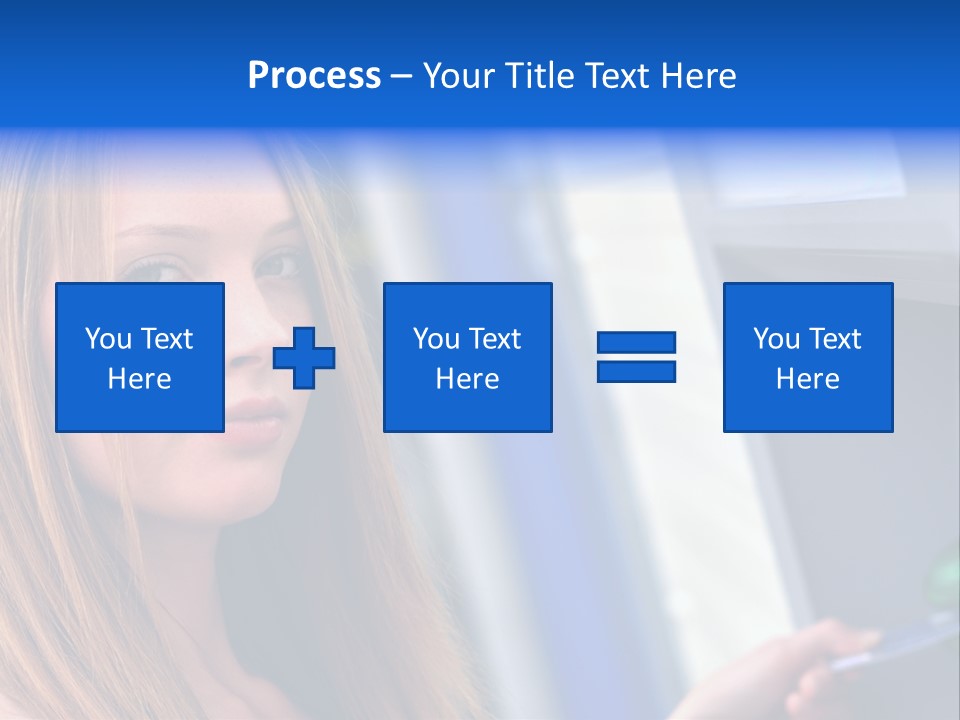 Machine Customer Young PowerPoint Template