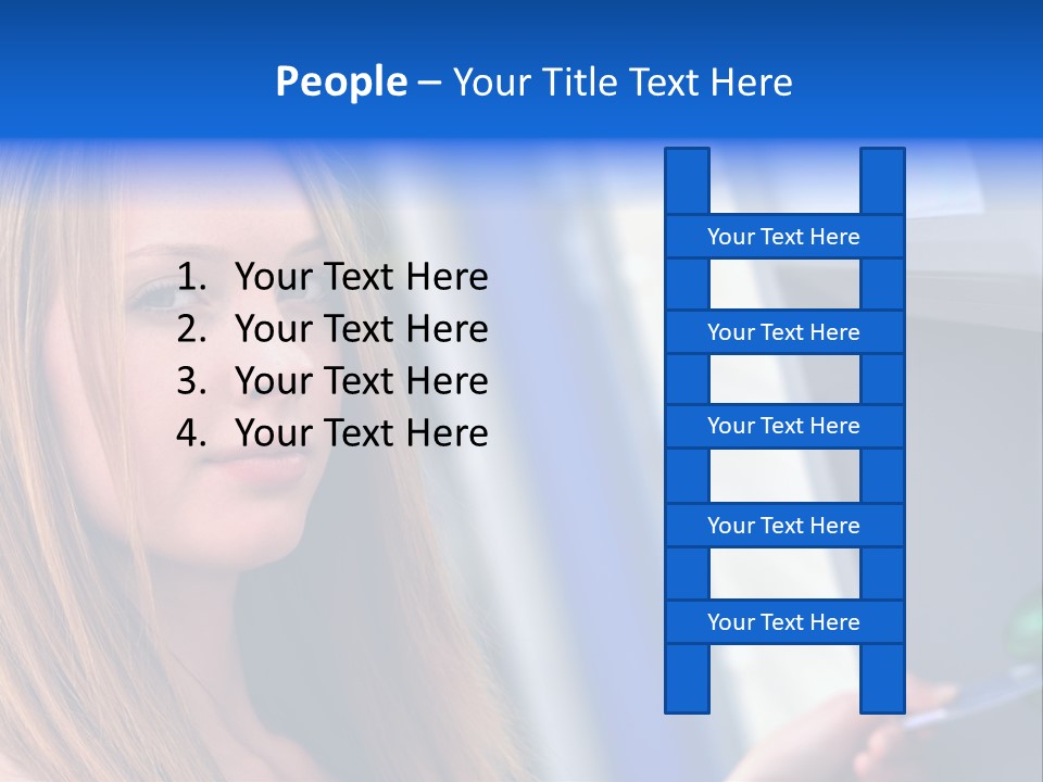 Machine Customer Young PowerPoint Template