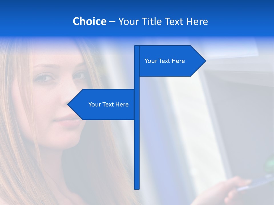 Machine Customer Young PowerPoint Template