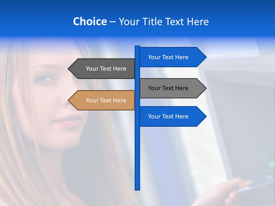 Machine Customer Young PowerPoint Template