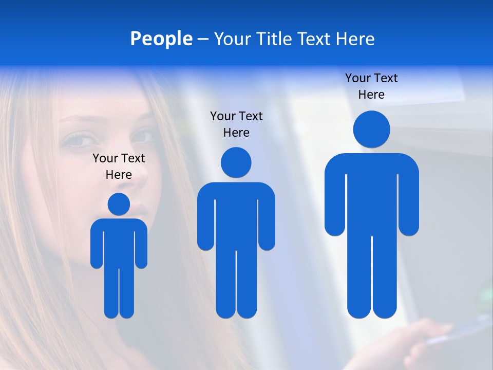 Machine Customer Young PowerPoint Template