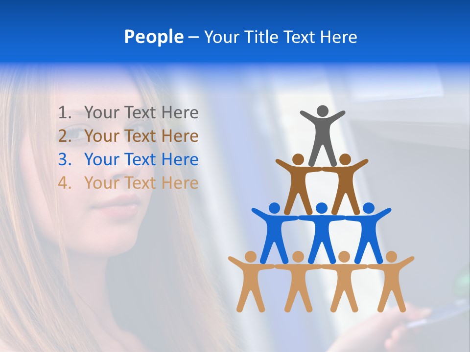 Machine Customer Young PowerPoint Template