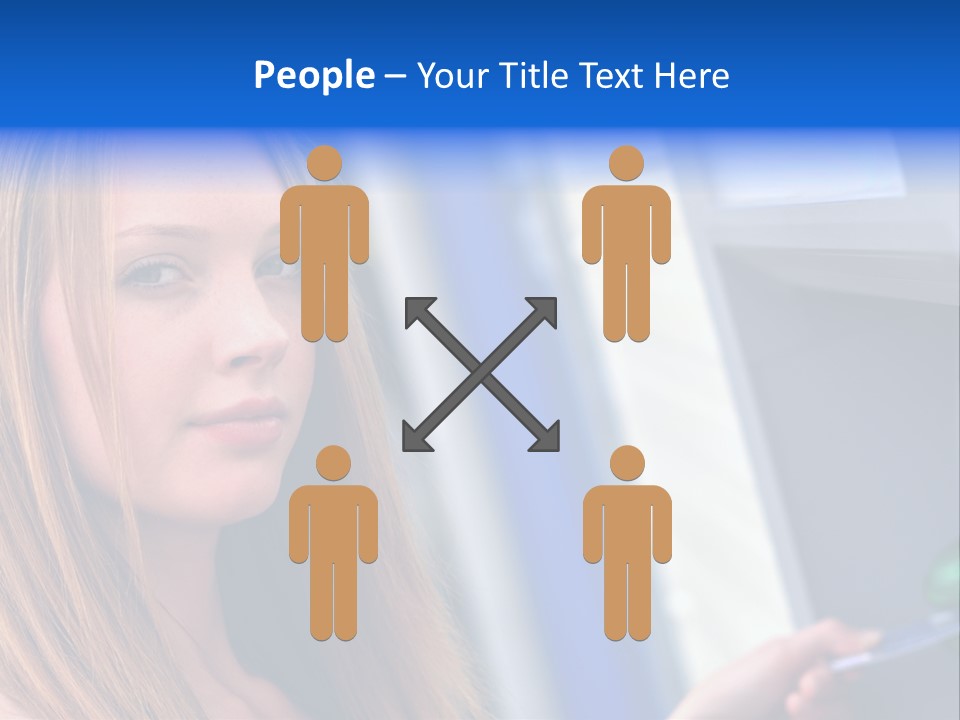 Machine Customer Young PowerPoint Template